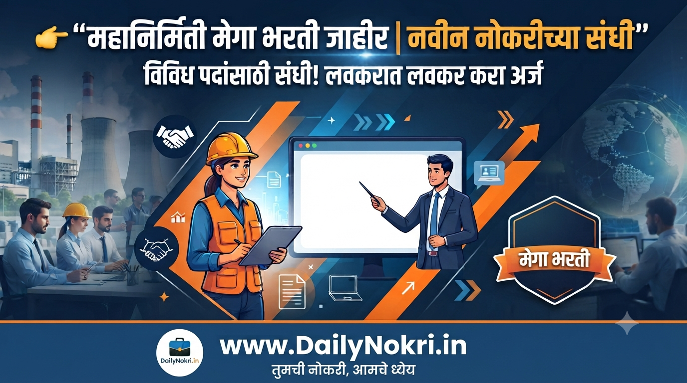 Mahanirmiti Bhusawal Bharti Selection Process