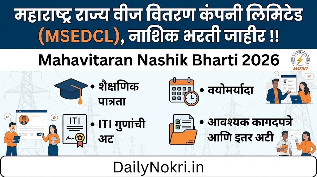 Mahavitaran Nashik Apprentice Bharti