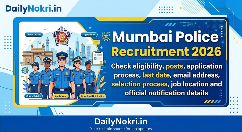 Mumbai Police Engineer Recruitment